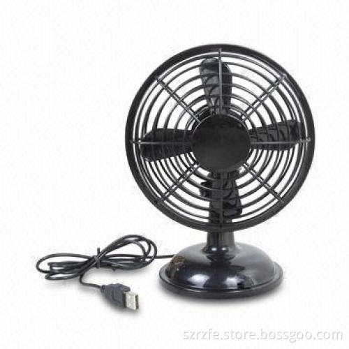 Two-speed USB Fan with Oscillation, Angle Can Be Adjusted Up and Down by 360 Degrees